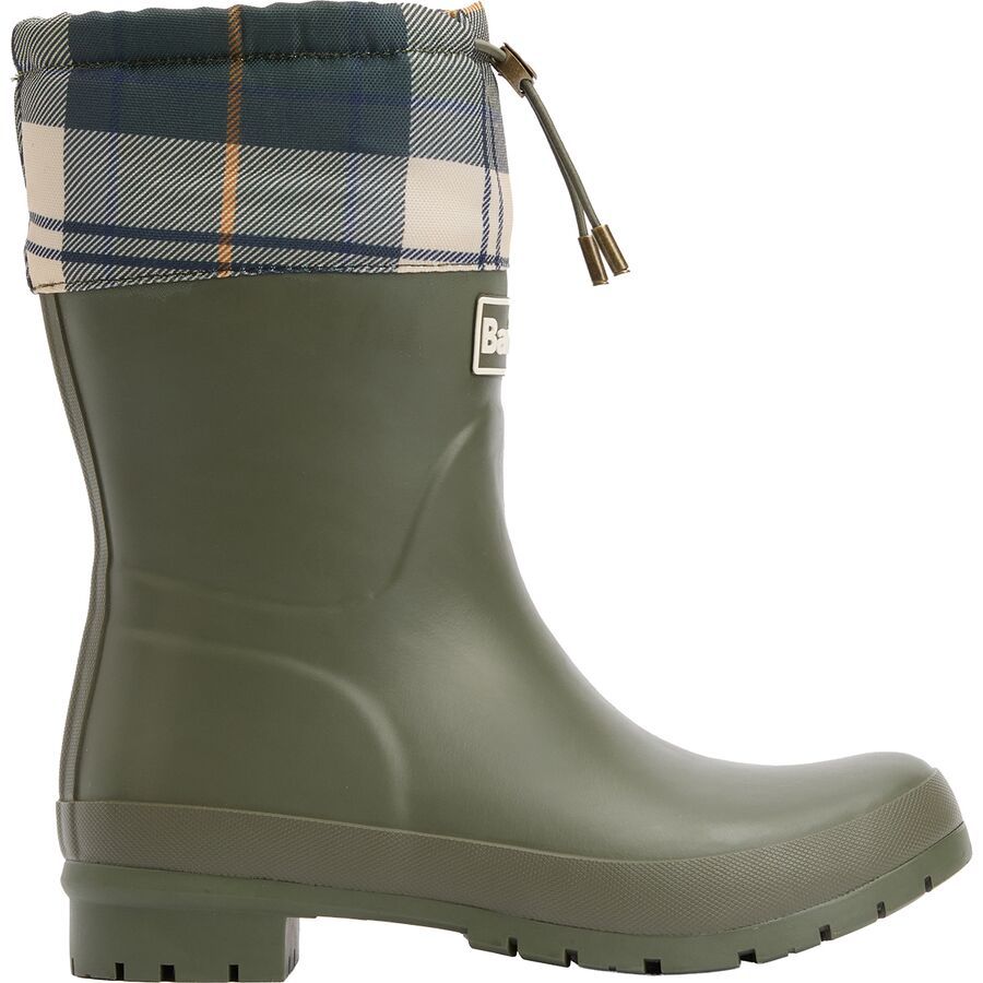 () Х֥ ǥ ߥå ꡼ -  Barbour women Mowbray Mid Welly - Women's Olive/Ancient Tartan