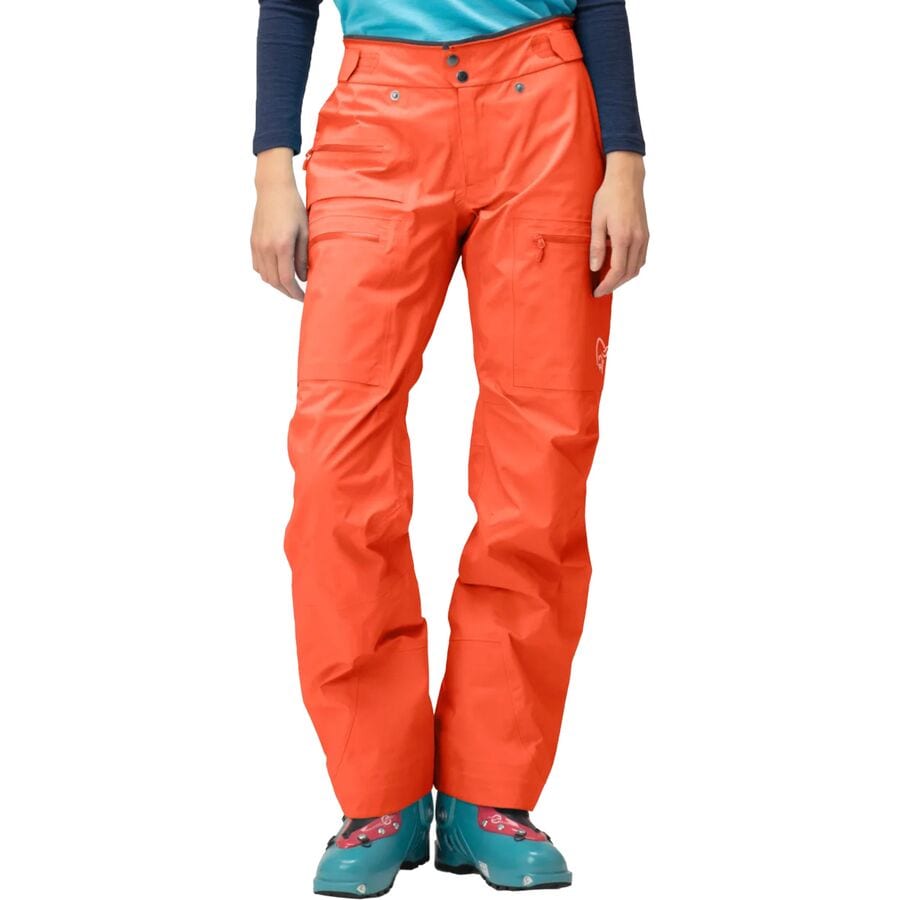 () m[i fB[X Q SA-ebNX v pc - EBY Norrona women Lyngen GORE-TEX PRO Pant - Women's Orange Alert