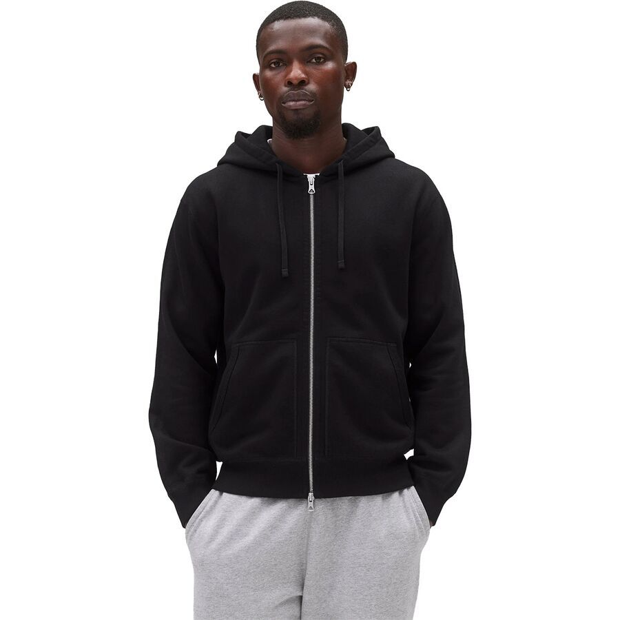(取寄) レイニングチャンプ メンズ ミッドウエイト テリー クラシック ジップ ブーディ - メンズ Reigning Champ men Midweight Terry Classic Zip Hoodie - Men's Black