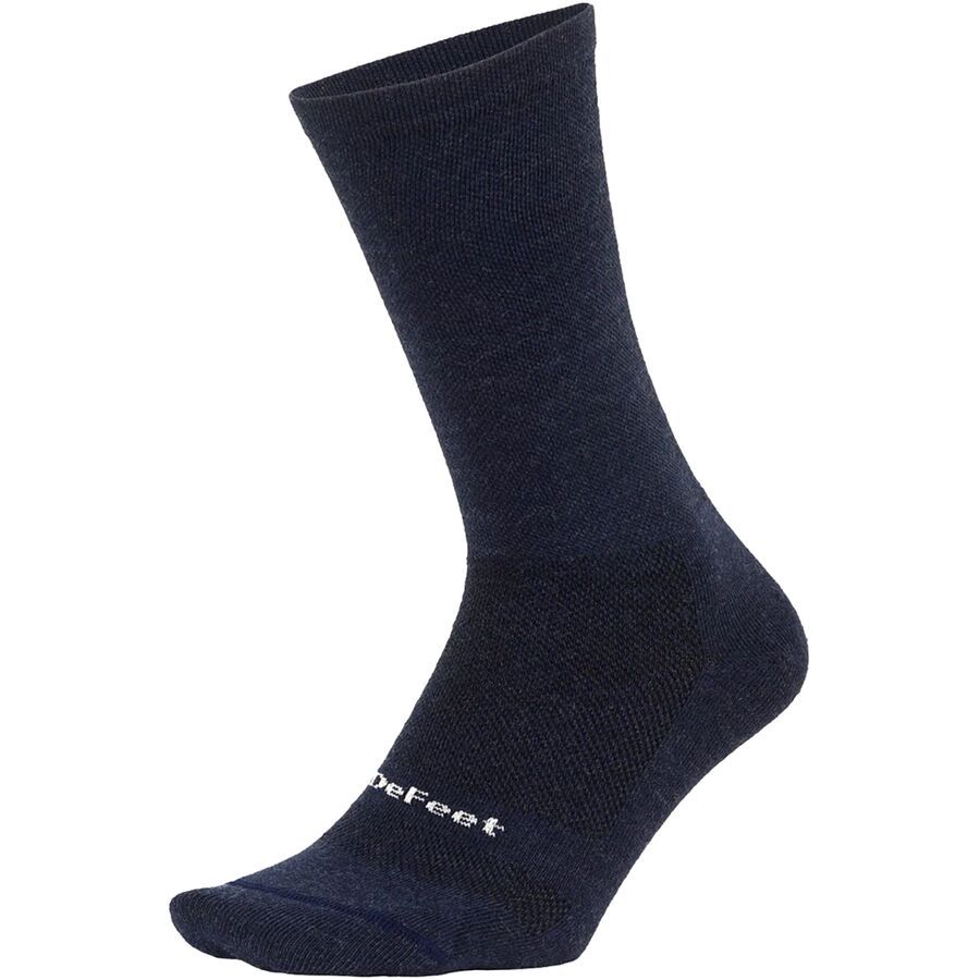 (取寄) デフィート ウールイーター プロ 6インチ D-ロゴ ソックス DeFeet Wooleator Pro 6in D-Logo Sock Navy