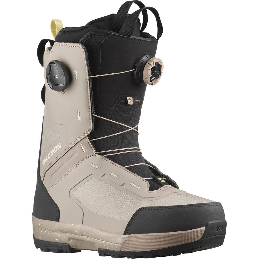 (取寄) サロモン レディース ビスタ デュアル ボア スノーボード ブーツ - 2025 - ウィメンズ Salomon women Vista Dual Boa Snowboard Boot - 2025 - Women's Vintage Khaki/Black/Tender Yellow