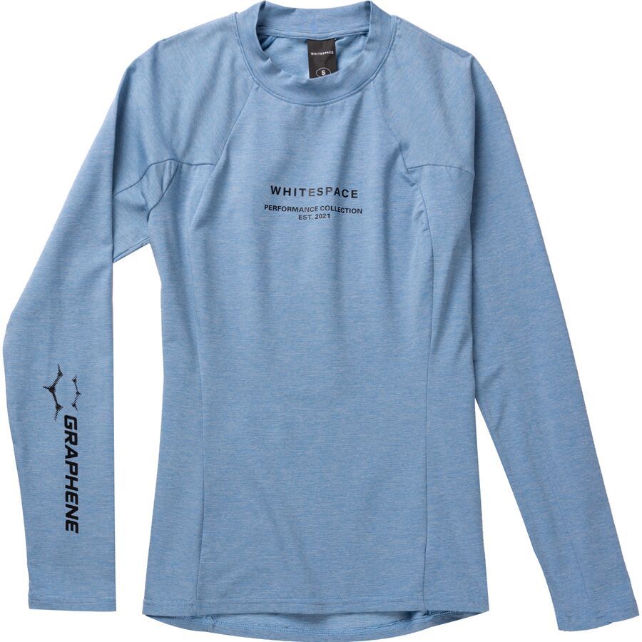 (取寄) ホワイトスペース レディース グラフェン モック ネック ベースレイヤー- トップ - ウィメンズ WHITESPACE women Graphene Mock Neck Baselayer Top - Women's Placid Blue