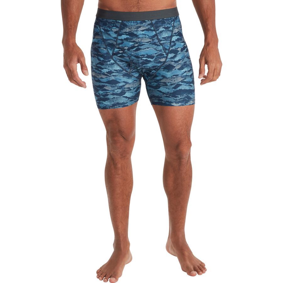 (取寄) エクスオフィシオ メンズ ギブンゴー 2.0 ボクサー ブリーフ - メンズ ExOfficio men Give-N-Go 2.0 Boxer Brief - Men's Steel Blue Mountain