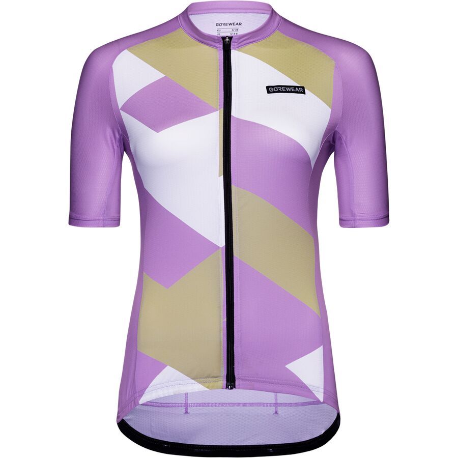 (取寄) ゴアウェア レディース スピリット シグナル ジャージ - ウィメンズ GOREWEAR women Spirit Signal Jersey - Women's Scrub Purple/White