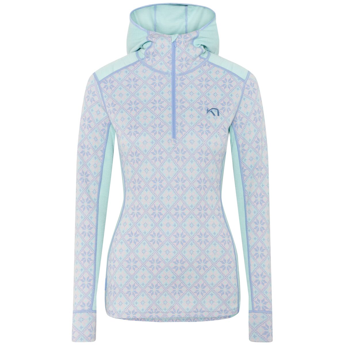 (���) ����ȥ� ��ǥ����� ���� �ա��ǥå� �ȥå� - ������� Kari Traa women Rose Hooded Top - Women's Wave