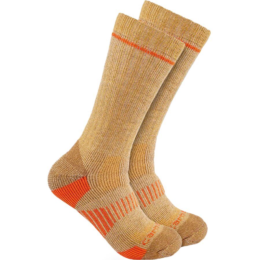 (取寄) メンズ MW シンセティック-ウール ブレンド ブーツ ソックス - 2-パック - メンズ Carhartt Gloves men MW Synthetic-Wool Blend Boot Sock - 2-Pack - Men's Khaki