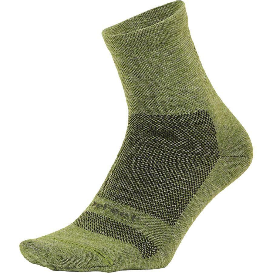 (取寄) デフィート ウールイーター プロ 3インチ D-ロゴ ソックス DeFeet Wooleator Pro 3in D-Logo Sock Avocado