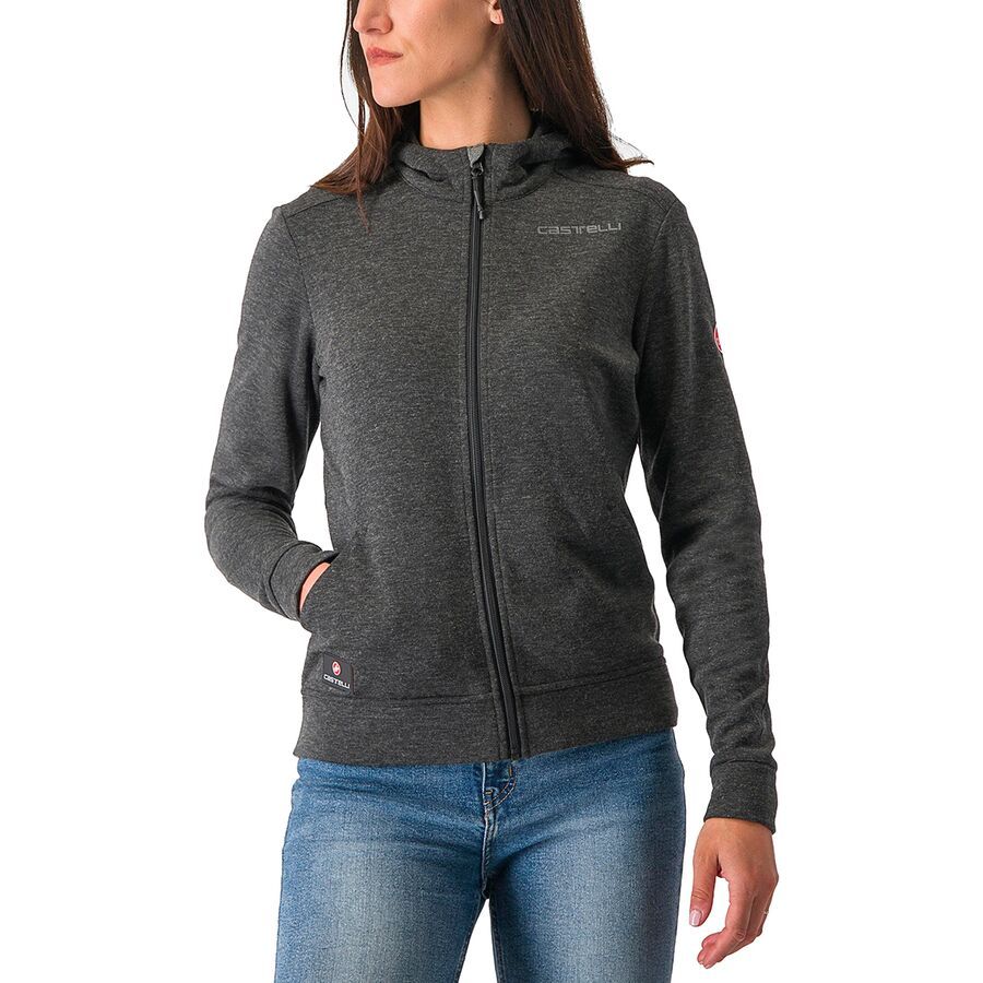 (���) �����ƥ� ��ǥ����� �ߥ�� �ե른�å� �ե꡼�� ���㥱�å� - ������� Castelli women Milano Full-Zip Flee...