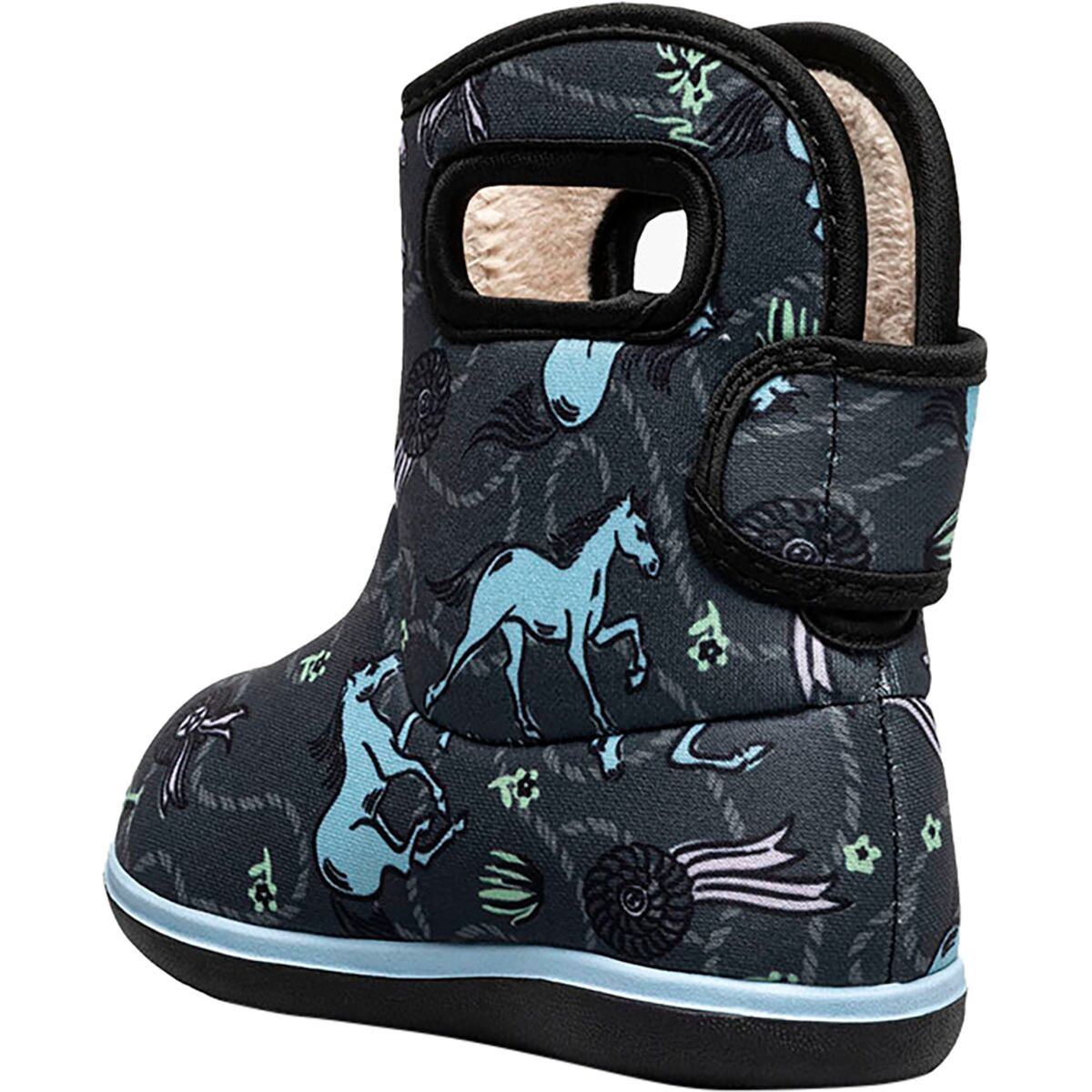 (���) �ܥ��� �ȥɥ顼 �٥��ӡ� �ܥ��� �� �ץ��� �֡��� - �ȥåɥ顼 Bogs toddler Baby Bogs II Print Boot - Toddlers' Horses/Dark Gray Multi