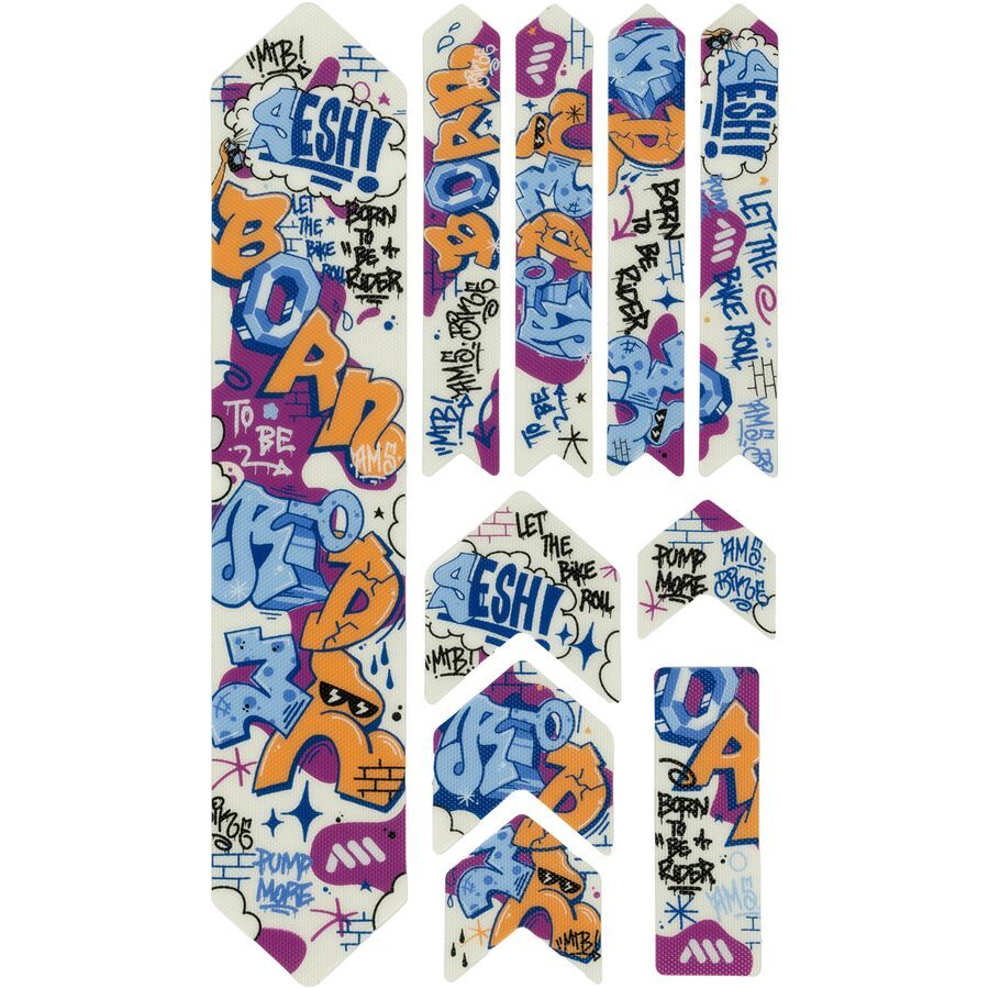 (取寄) オールマウンテンスタイル ハニーコーム フレーム ガード Xl All Mountain Style Honeycomb Frame Guard XL Born to Be Rider Blue