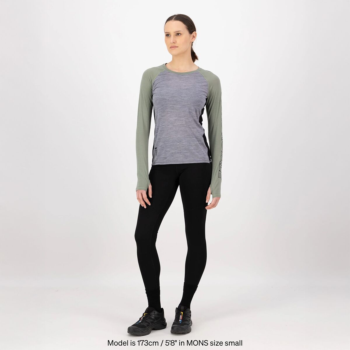 (取寄) モンスロイヤル レディース ベラ テック ロング-スローブ トップ - ウィメンズ Mons Royale women Bella Tech Long-Sleeve Top - Women's Willow