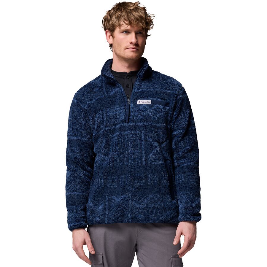 (取寄) コロンビア メンズ ラギッド リッジ ハイ パイル 1/2-ジップ ジャケット - メンズ Columbia men Rugged Ridge High Pile 1/2-Zip Jacket - Men's Collegiate Navy Deschutes Days