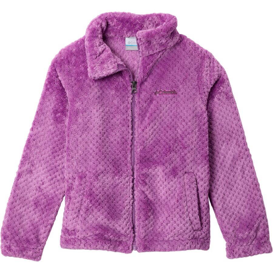 (取寄) コロンビア ガールズ ファイアー サイド シェルパ ハイブリット フルジップ フリース ジャケット - ガールズ Columbia girls Fire Side Sherpa Hybrid Full-Zip Fleece Jacket - Girls' Razzle