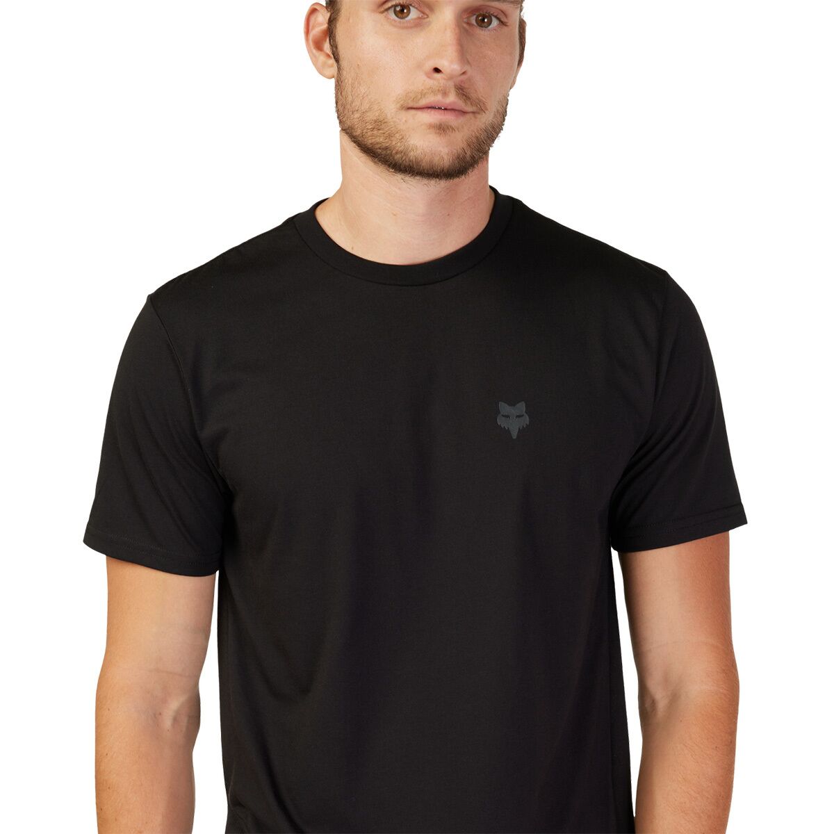 (���) �ե��å����졼���� ��� ���硼�ȥ��꡼�� �ƥå� T-����� - ��� Fox Racing men Forums Short-Sleeve Tech T-Shirt - Men's Black