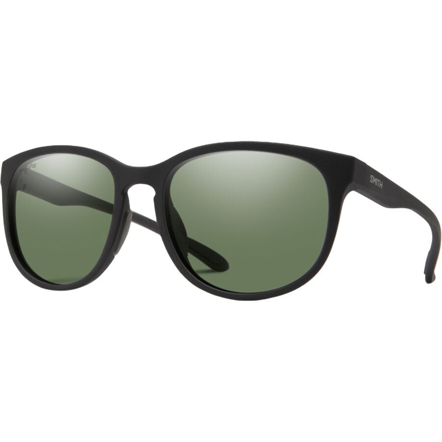 () X~X CN VX^ N}|bv |[CYh TOX Smith Lake Shasta ChromaPop Polarized Sunglasses Matte Black/ChromaPop Polarized Grey Green