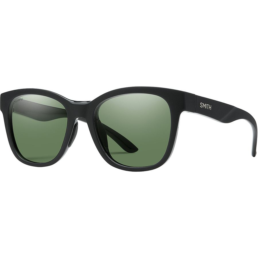 スミス サングラス レディース (取寄) スミス レディース ケーパー クロマポップ ポーラライズド サングラス - ウィメンズ Smith women Caper ChromaPop Polarized Sunglasses - Women's Matte Black/Polarized Gray Green
