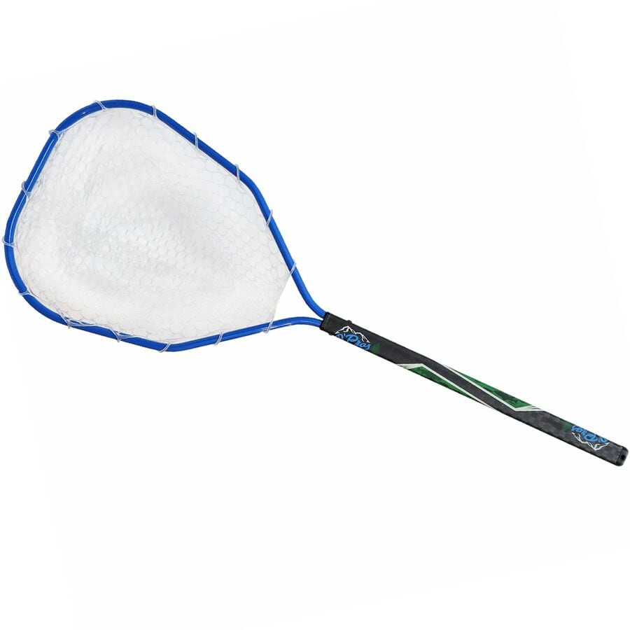 () ץ ߥåɥ ߥåɥ󥰥 18 ϥɥ ե饤 ͥå O'Pros Midwest Midlength 18in Handle Fly Net Fish Camo Handle/Blue Net Frame/Clear Rubber Bag