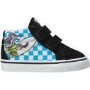 (取寄) バンズ トドラー ボーイズ エクストリーム シャークス Sk8-ミッド リイシュー V シュー - トドラー ボーイズ Vans toddler boys Xtreme Sharks Sk8-Mid Reissue V Shoe - Toddler Boys' (Xtreme Sharks) Checkerboard/ Black