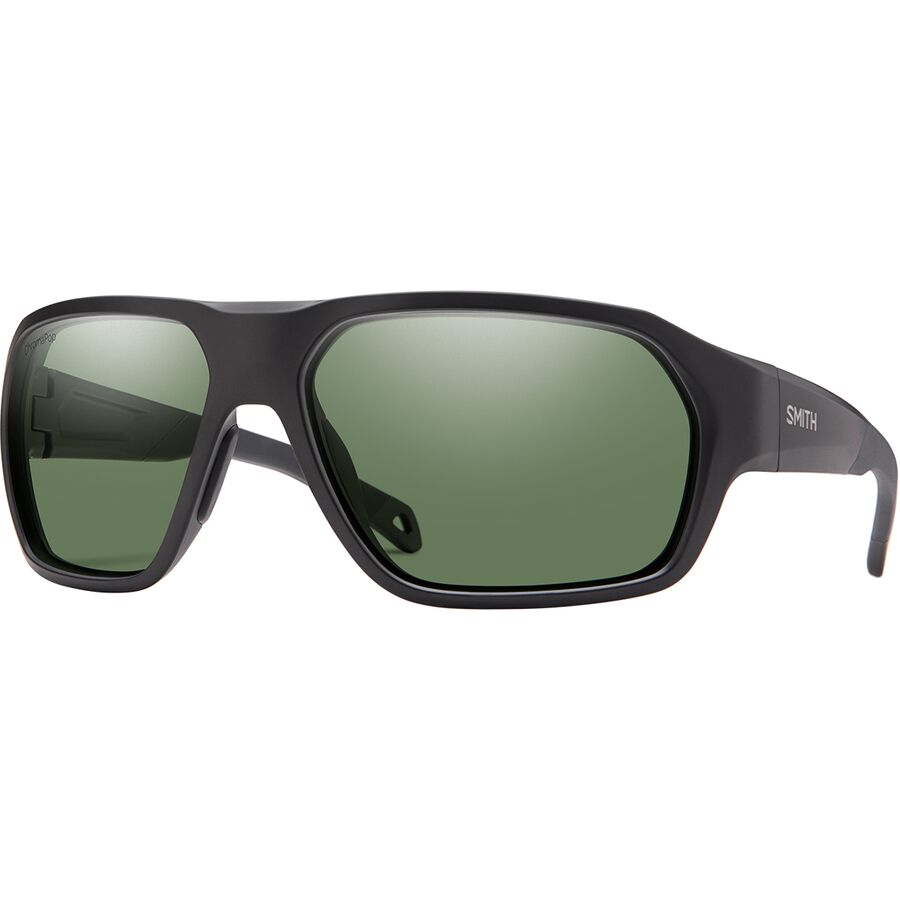 () X~X fbL{X |[CYh TOX Smith Deckboss Polarized Sunglasses Matte Black/ChromaPop Polarized Gray Green