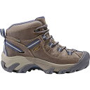 () L[ fB[X ^[M[  ~bh nCLO u[c - EBY KEEN women Targhee II Mid Hiking Boots - Women's Goat/Crown Blue