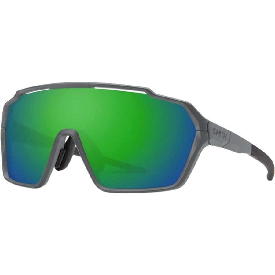 () X~X Vtg }O N}|bv TOX Smith Shift MAG ChromaPop Sunglasses Matte Cement/ChromaPop Green Mirror