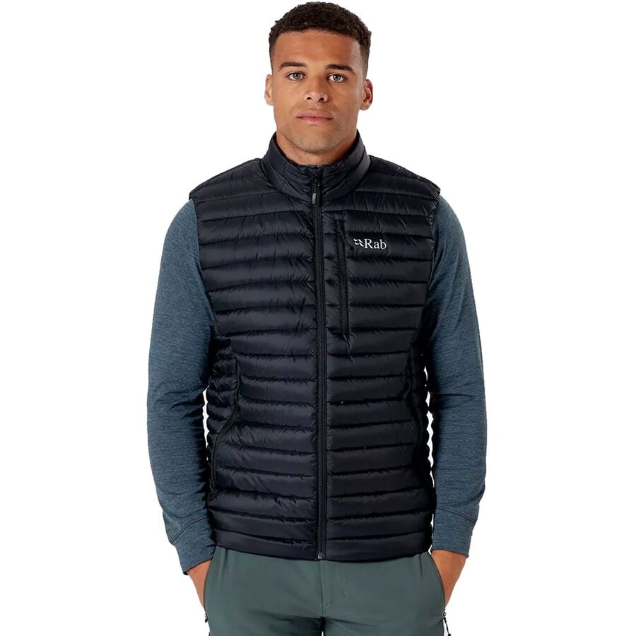 楽天ジェットラグ楽天市場店（取寄） ラブ メンズ マイクロライト ベスト - メンズ Rab men Microlight Vest - Men's Black