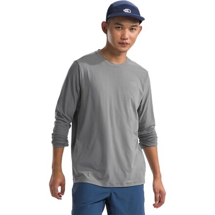 (取寄) ノースフェイス メンズ デューン スカイ ロング-スローブ クルー - メンズ The North Face men Dune Sky Long-Sleeve Crew - Men's Smoked Pearl