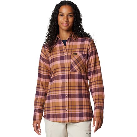 (取寄) コロンビア レディース キャリコ ベイスン フランネル ロング-スローブ シャツ - ウィメンズ Columbia women Calico Basin Flannel Long-Sleeve Shirt - Women's Moonvista Multiplaid
