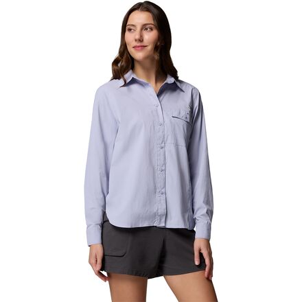 乐天商城 - (取寄) コロンビア レディース ワイルド キャスト ロング-スローブ シャツ - ウィメンズ Columbia women Wild Cast Long-Sleeve Shirt - Women's Twilight