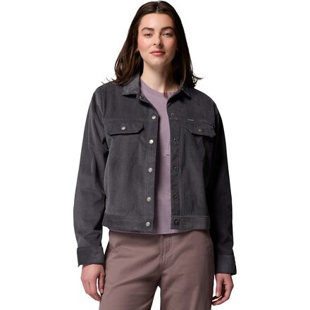Jumper, Blouson - (取寄) コロンビア レディース ブルー ポイント クリーク ショート コーデュロイ シャツ ジャケット - ウィメンズ Columbia women Blue Point Creek Short Corduroy Shirt Jacket - Women's Shark
