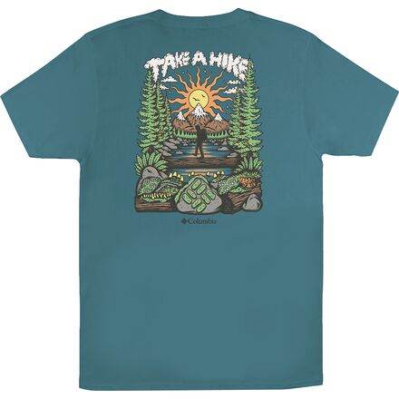 (取寄) コロンビア メンズ ショートスリーブ T-シャツ - メンズ Columbia men Hikequest Short-Sleeve T-Shirt - Men's Canyon Blue