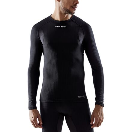 Inner - (取寄) クラフト アクティブ エクストリーム X クルー ロング-スローブ ベースレイヤー— トップ - メンズ Craft Active Extreme X Crew Long-Sleeve Baselayer Top - Men’s Black