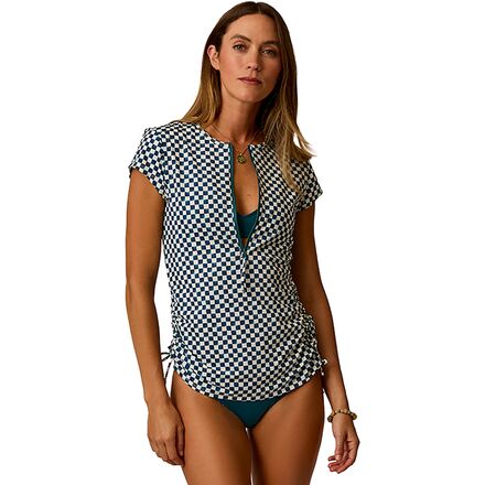 樂天商城 - (取寄) カーヴ デザイン レディース ドーソン ショートスリーブ ラッシュガード - ウィメンズ Carve Designs women Dawson Short-Sleeve Rashguard - Women's Surfside