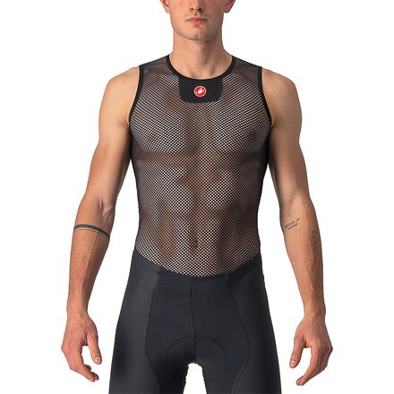 Inner - (取寄) カステリ メンズ コア メッシュ 3 スリーブレス ベースレイヤー— - メンズ Castelli men Core Mesh 3 Sleeveless Baselayer - Men's Black