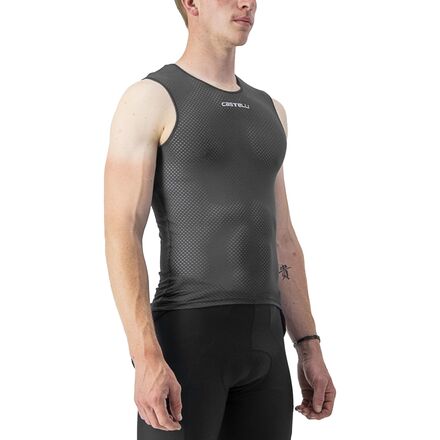 Wear - (取寄) カステリ メンズ プロ メッシュ 2.0 スリーブレス ベースレイヤー— - メンズ Castelli men Pro Mesh 2.0 Sleeveless Baselayer - Men's Black