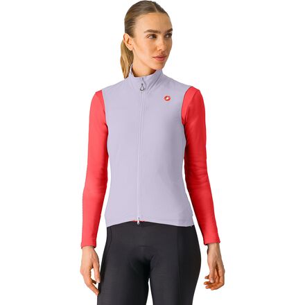 (���) �����ƥ� ��ǥ����� �����ץ�å� �٥��� - ������� Castelli women Espresso Vest - Women's Purple...