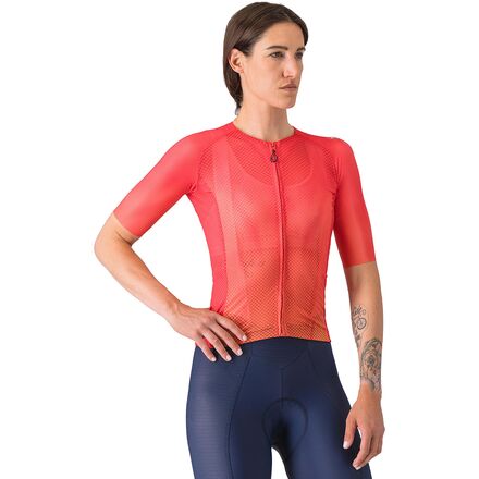 (取寄) カステリ レディース クライマーズ A/C ショートスリーブ ジャージ - ウィメンズ Castelli women Climber's A/C Short-Sleeve Jersey - Women's Hibiscus