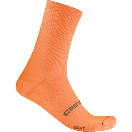 Wear - (取寄) カステリ エスプレッソ 18 ソック Castelli Espresso 18 Sock Vivid Orange