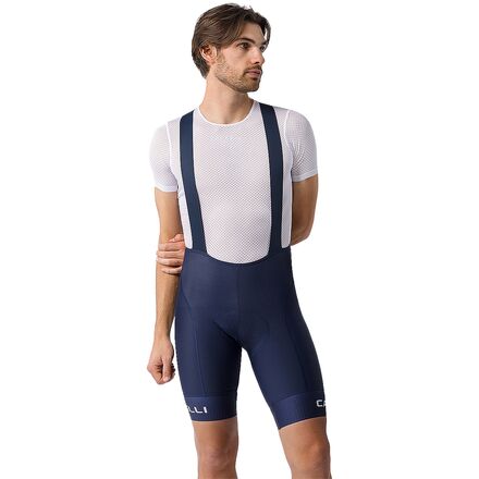 (取寄) カステリ メンズ コンペティツィオーネ 2 リミテッド エディション キット ビブショート - メンズ Castelli men Competizione 2 Limited Edition Kit Bibshort - Men's Belgian Blue/Silver Gray
