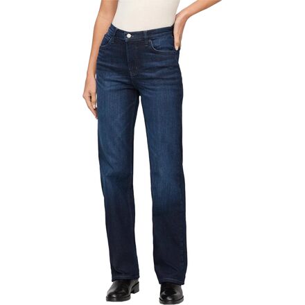 Rakuten - (取寄) デュア レディース テック フリース デニム ハイ ライズ ストレート パンツ - ウィメンズ DU/ER women Tech Fleece Denim High Rise Straight Pant - Women's Dark Indigo