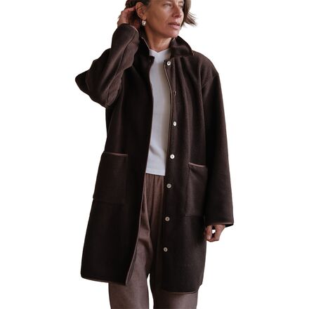 (取寄) レディース ザ ポラール フリース コート - ウィメンズ Donni women The Polar Fleece Coat - Women's Espresso