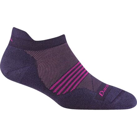 Socks - (取寄) ダーンタフ レディース エレメント ノーショー タブ ライトウェイト クッション ソック - ウィメンズ Darn Tough women Element No-Show Tab Lightweight Cushion Sock - Women's Blackberry