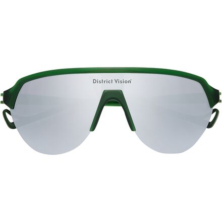 Rakuten - (取寄) ディストリクトヴィジョン ナガタ スピード ブレード サングラス District Vision Nagata Speed Blade Sunglasses Pine/D+ Silver Gradient