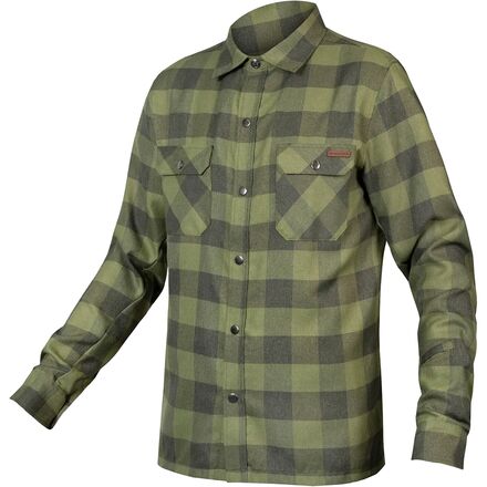 乐天商城 - (取寄) エンデューラ メンズ ハンビー フランネル シャツ - メンズ Endura men Hummvee Flannel Shirt - Men's Bottle Green
