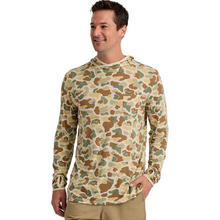 乐天商城 - (取寄) フリーフライ メンズ ライトウェイト ブーディ - メンズ Free Fly men Lightweight Hoodie - Men's Vintage Camo