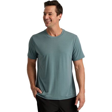 Rakuten - (取寄) フリーフライ メンズ エレベート ライトウェイト T-シャツ - メンズ Free Fly men Elevate Lightweight T-Shirt - Men's Stormy Sea