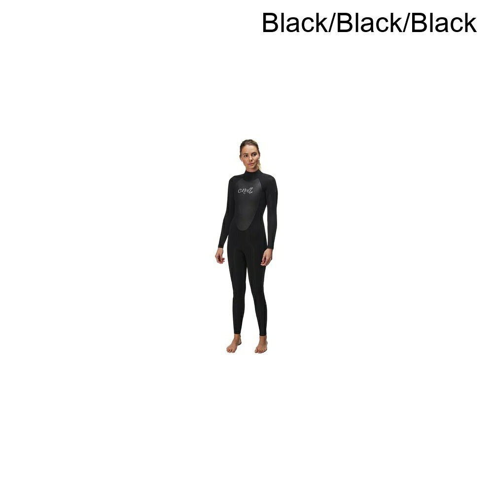(取寄) オニール レディース エピック 4/3mm バック-ジップ フル スーツ - ウィメンズ O'Neill women Epic 4/3mm Back-Zip Full Suit - Women's Black/Black/Black