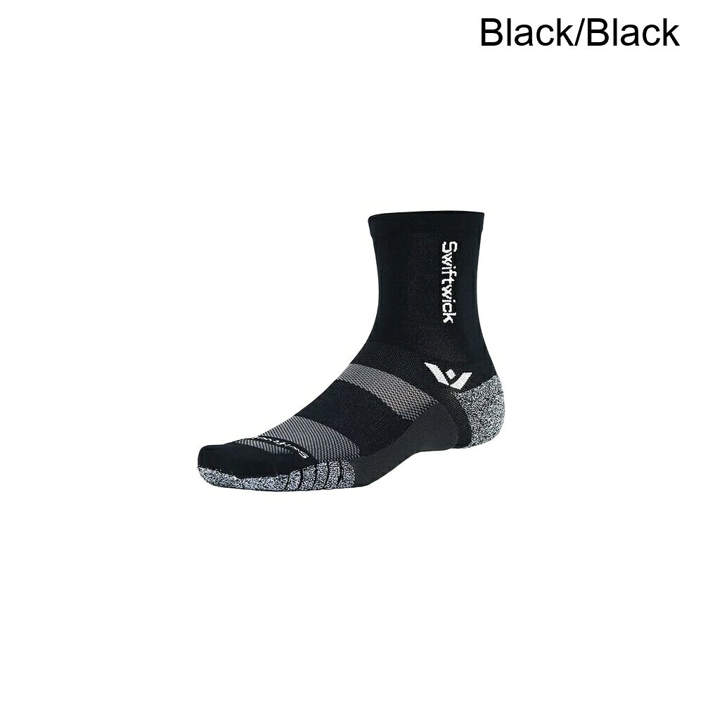 (取寄) スウィフトウィック フライト Xt ミッドクルー ソック Swiftwick Flite XT Mid-Crew Sock Black/Black