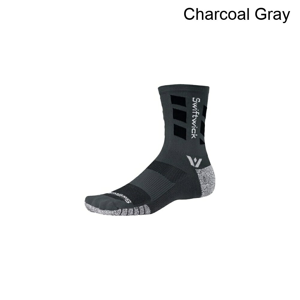 (取寄) スウィフトウィック フライト Xt ミッドクルー ソック Swiftwick Flite XT Mid-Crew Sock Charcoal Gray