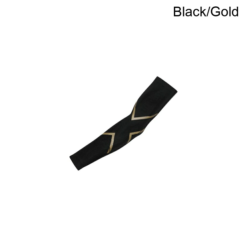 (取寄) ツータイムズユー MCS エリート コンプレッション アーム ガーズ 2XU MCS Elite Compression Arm Guards Black/Gold